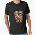 Lesbosaurus Rex Dinosaur Rainbow Flag Tie Dye Lesbian Pride by AquaKiev