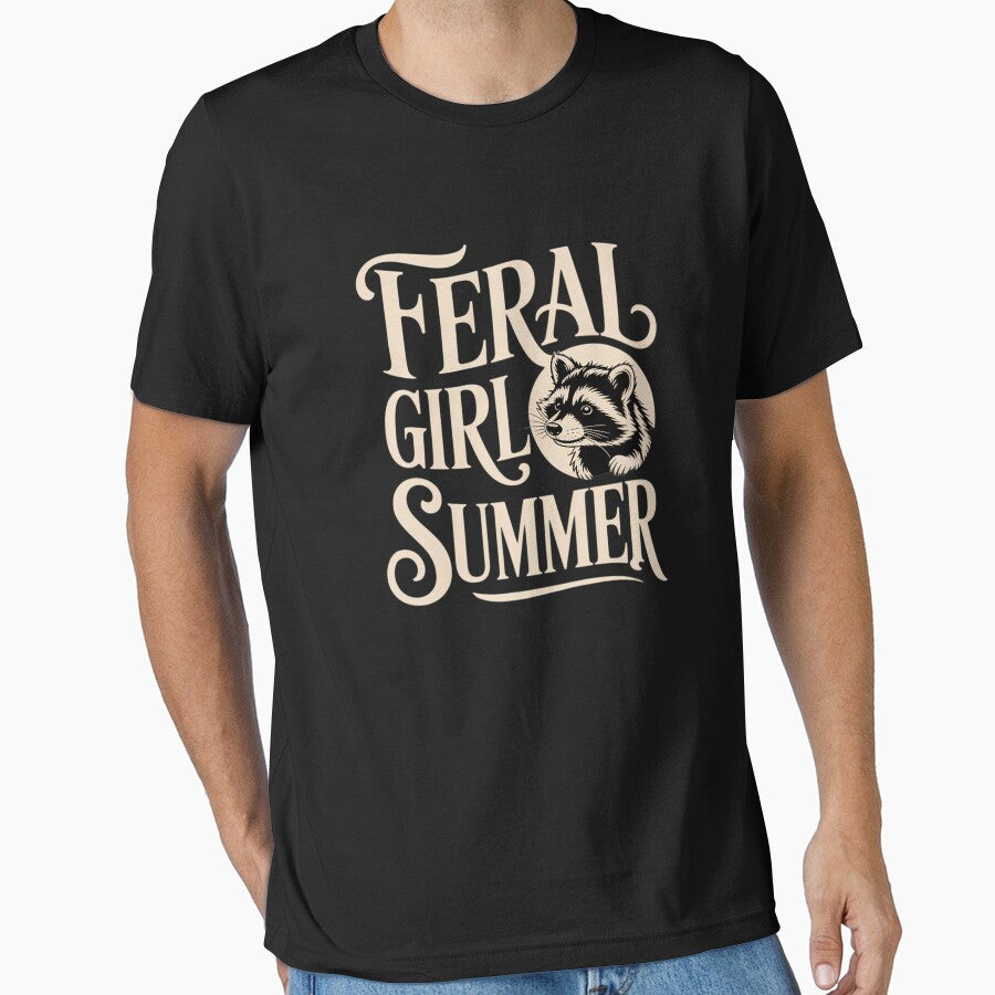 Dancing Feral Girl Summer Funny Raccoon Funny by DeadlockCrew