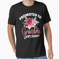 Promoted To Grandma Est. 2026 Floral Funny Pregnancy Announcement by thebest-2studio