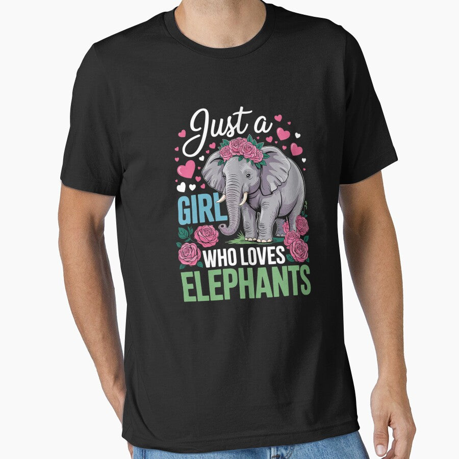 Just A Girl Who Loves Elephants Costume Floral Elephant by angolinnArt