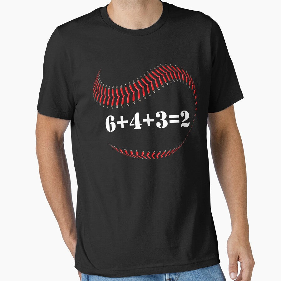 Double play 6+4+3=2 Baseball Math Double Play Funny Baseball Mom and Dad 6+4+3=2 math Gift by ARTZ84