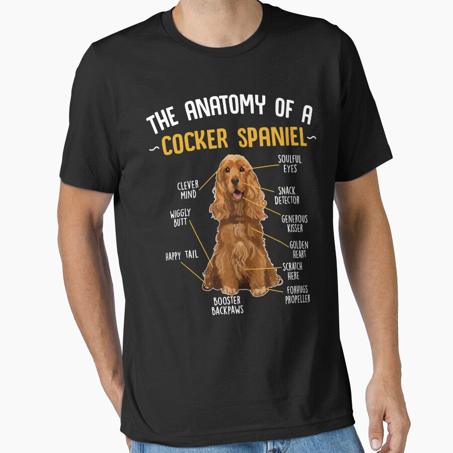 Cocker Spaniel Funny Anatomy Of A Cocker Spaniel Dog Lover by millierandall2