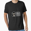 Ninja Kids Logo – Cute Ninja Mascot Emblem Minimal Black Style by Sitred123