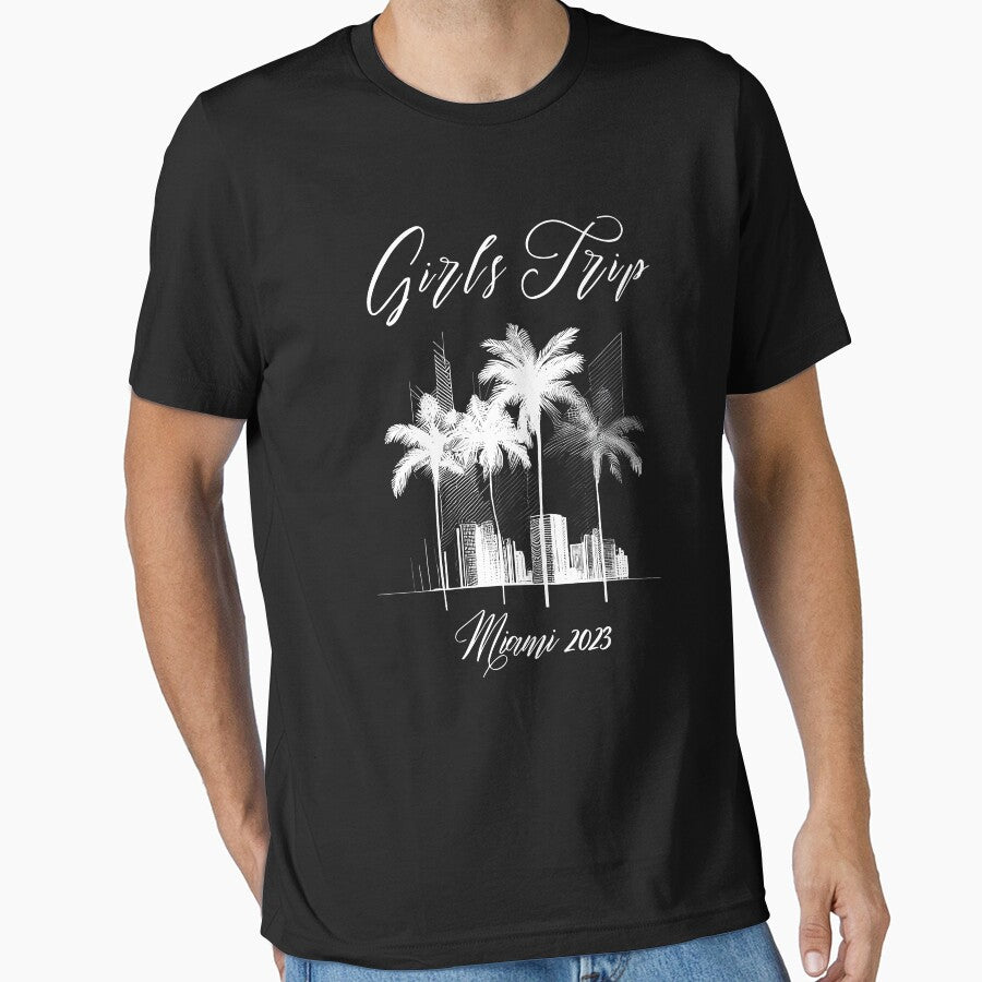 Girls Trip to Miami 2023: Glamorous Miami, Palm Trees, simple design, minimalist shapes with clean lines, modern and elegant look, stylish and classic appeal (10) by TourDePassion