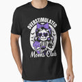 Overstimulated Moms Club Skeleton Drinking Coffee Halloween by macciodesigns