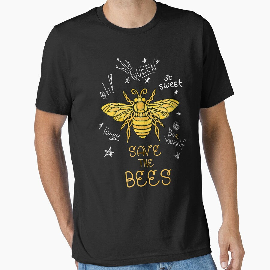 Save the Bees Graffiti Apiary Funny Beekeeper Earth Day by ujgbnx