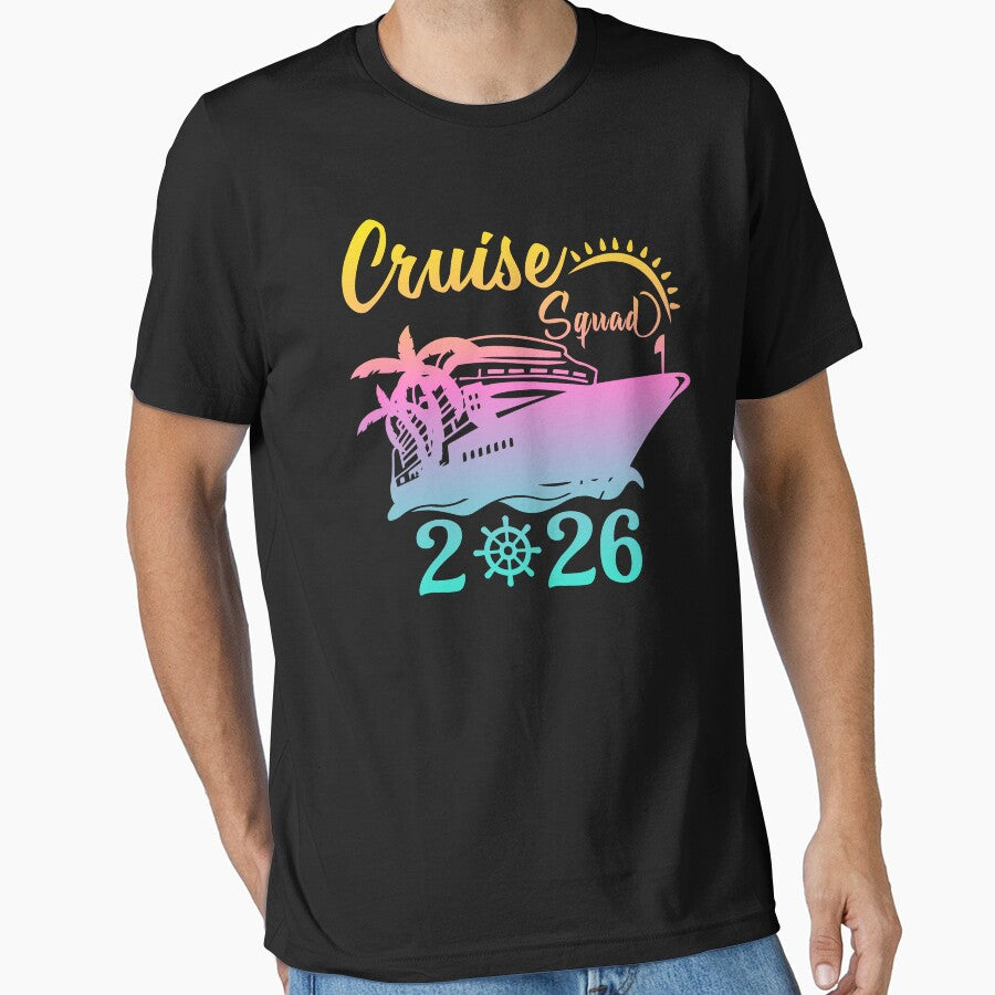 Cruise Squad 2026 Family Vacation Trip Nautical Art by PixelWaveBD
