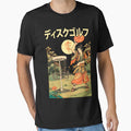 Disc Golf Basket Samurai Vintage Japanese Golfer Kanji by GrandeDuc