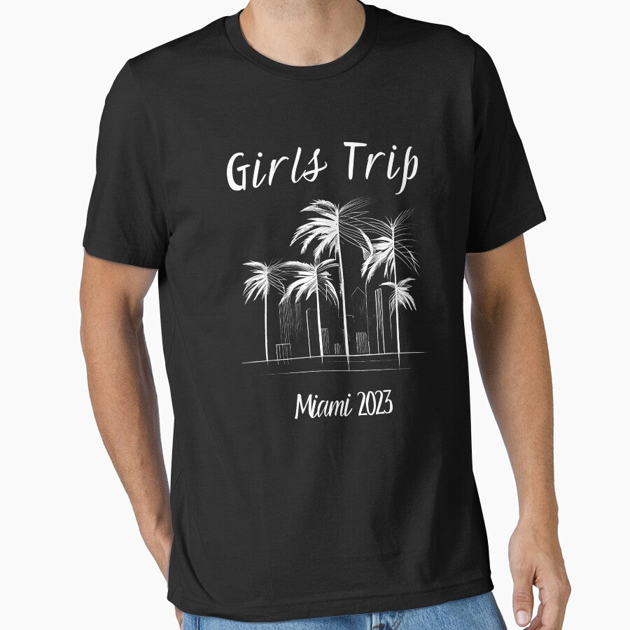 Girls Trip to Miami 2023: Glamorous Miami, Palm Trees, simple design, minimalist shapes with clean lines, modern and elegant look, stylish and classic appeal (12) by TourDePassion