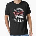 Promoted To Great Papa Est 2026 New Grandfather Gift by CORJIDOG-ART