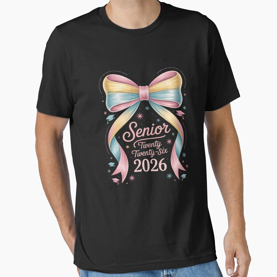 Senior 2026 Class of 2026 Coquette Pink Bow Graduation 2026 by LinlinsDemons