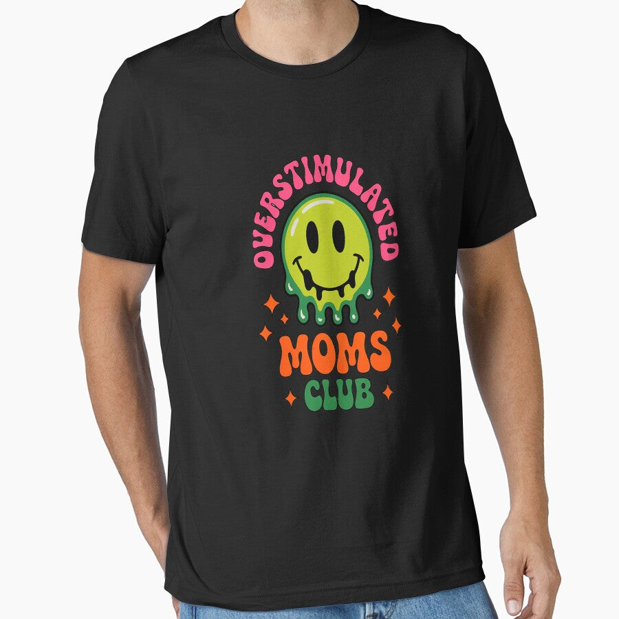 Overstimulated Moms Club Mother's Day Mama Mom Life by TheRetroStyle