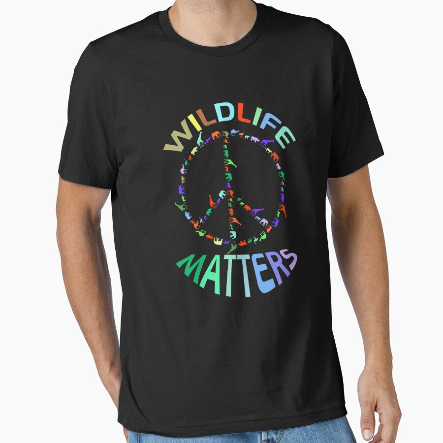 Colorful wildlife matters design of a peace sign with wildlife animals. Protect the wildlife! by NobelFashion