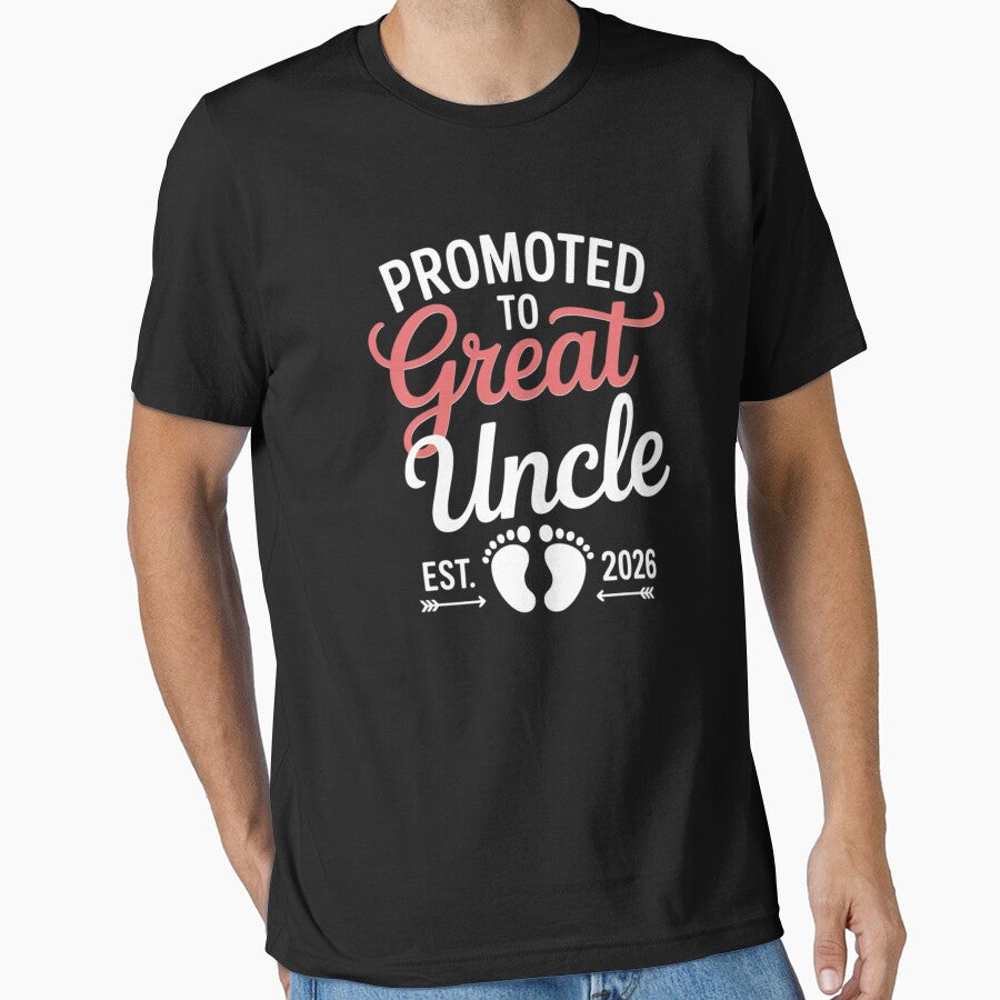 Promoted To Great Uncle Est 2026 Pregnancy Announcement by CORJIDOG-ART
