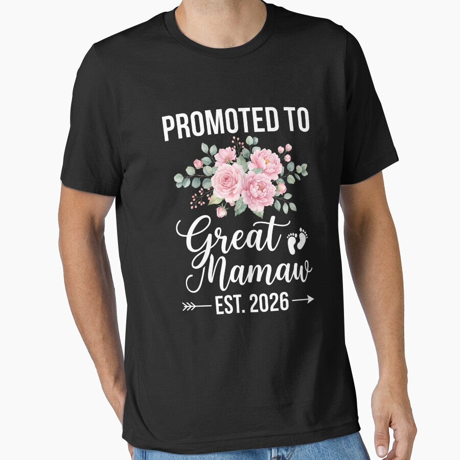 Promoted To Great Mamaw Est. 2026 Expecting Great Grandmother Announcement by SofenArt