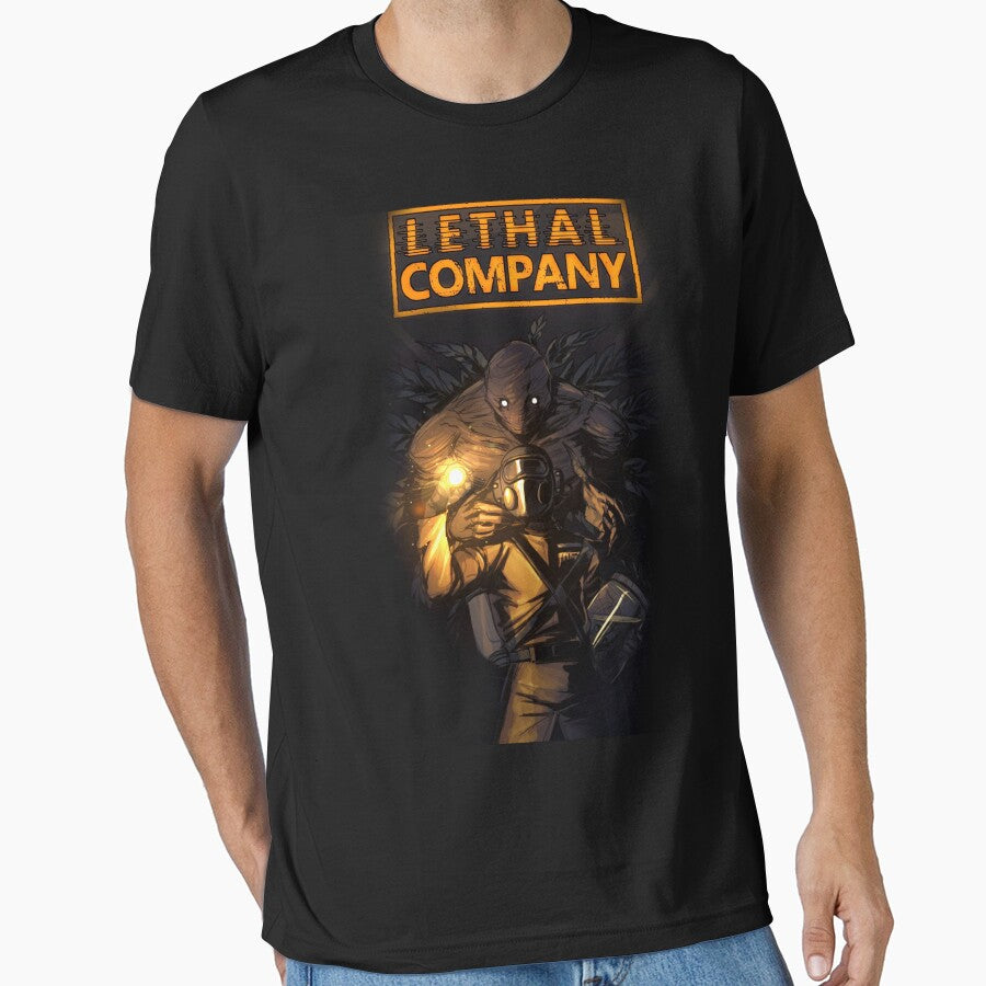 Lethal Company Bracken In Dark T-shirt by awesome poo