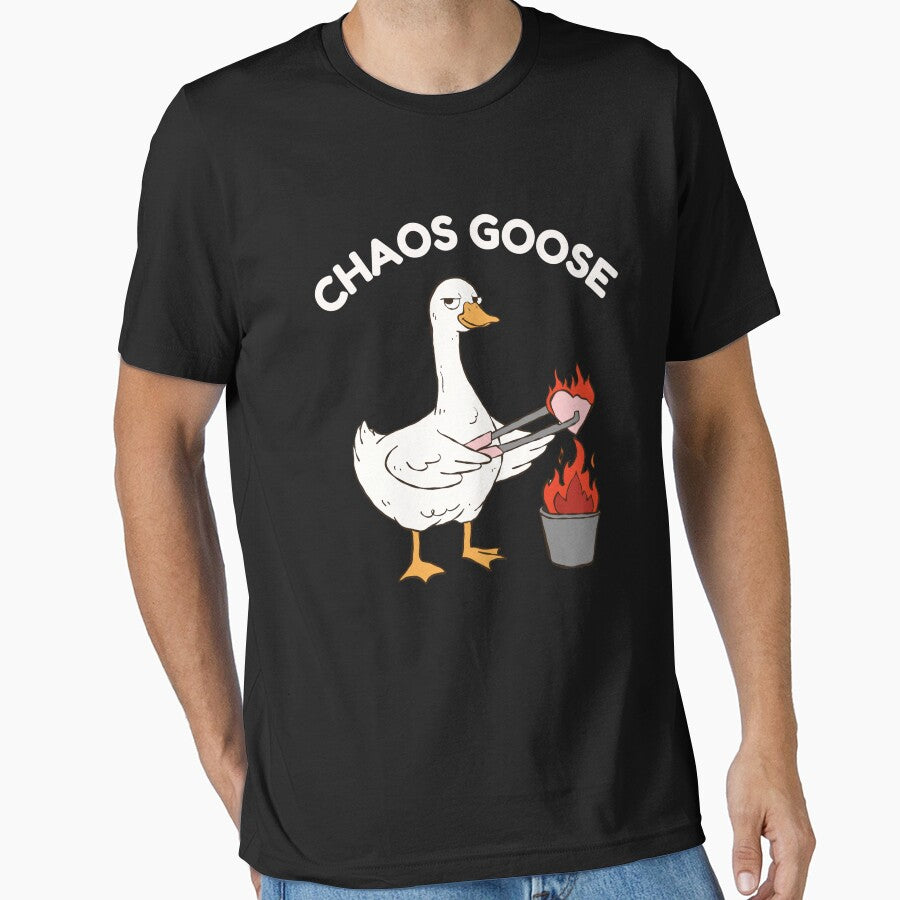 Chaos Goose Funny Goose Shirt | Absurd Animal Meme Humor by MotivaChic