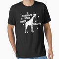 Embrace your Inner Giraffe T Shirt Endangered Species by EliseJenkins