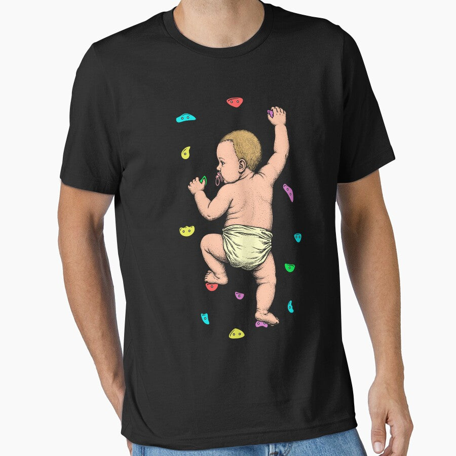 Rock Climber Indoor Wall Climbing Baby Funny Climbers by GrandeDuc