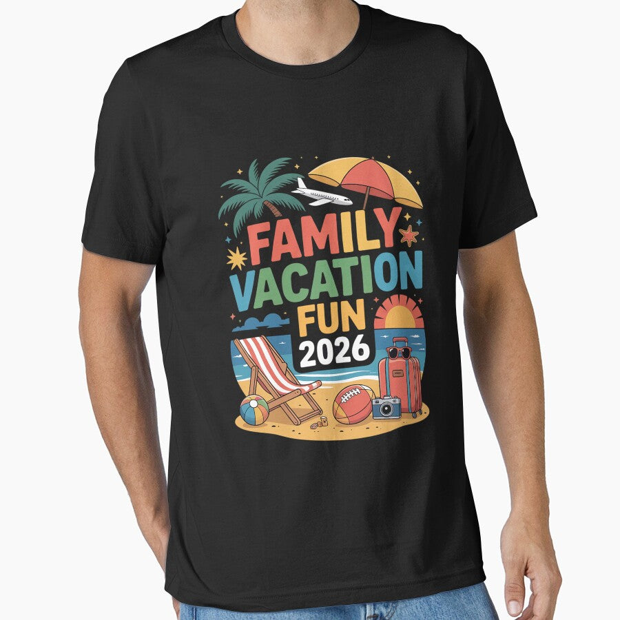 Family Vacation, 2026 Fun for Beach Lovers, Summer Trip Gift by DarioRosales