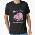 Hold On Partner I'm Overstimulated moo deng by teeshop87