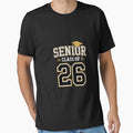 Class of 2026 Senior 26 High School Graduation Black Gold by MythWoot