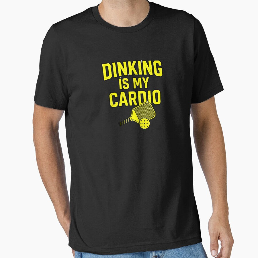 Dinking Is My Cardio Funny Pickleball Player Humor T-Shirt by Egyptian king ⭐⭐⭐⭐⭐