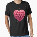 Pickleball Heart Valentine's Day Gift Funny Pickleball Lover Pink Hearts Sport Player by QuikFun