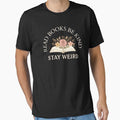 Read Books Be Kind Stay Weird – Feminine Floral Bookish Design by AmeliaKrysiak
