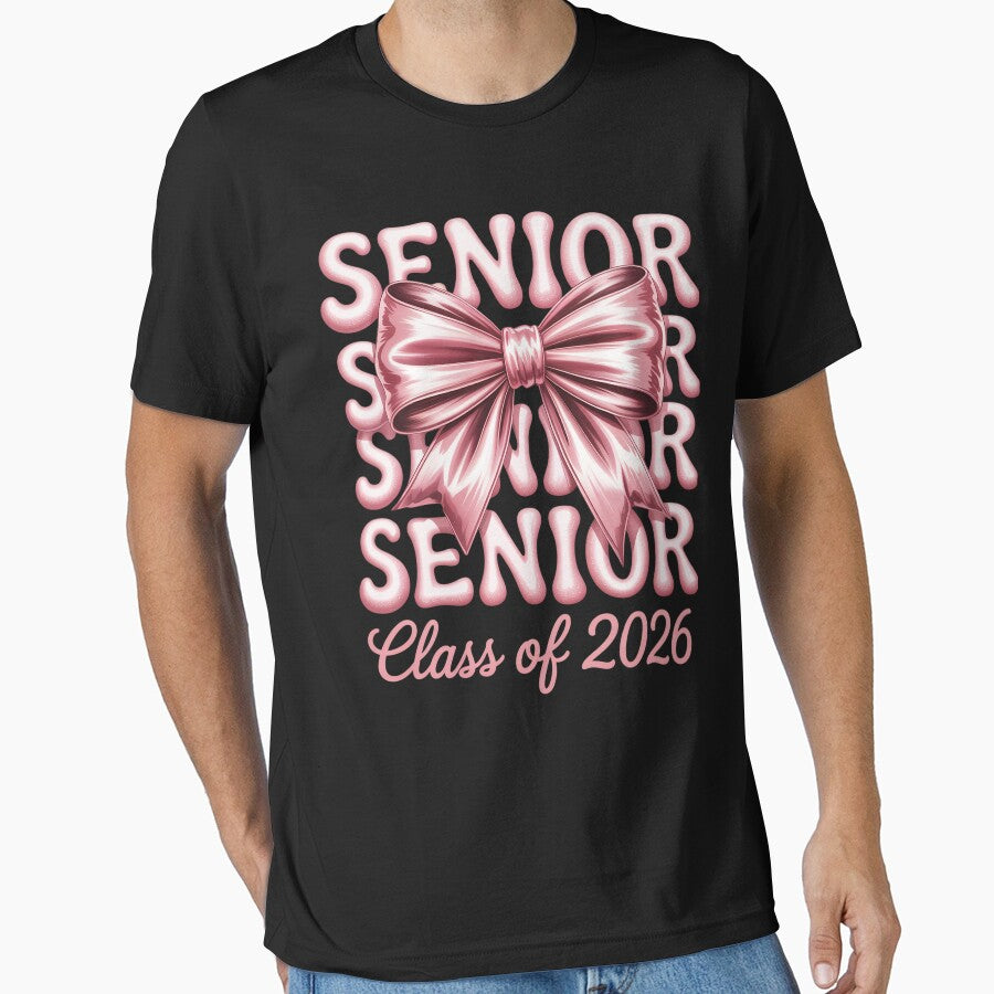 Class Of 2026 Senior Pink Coquette Bow Graduation by DianaStantzo