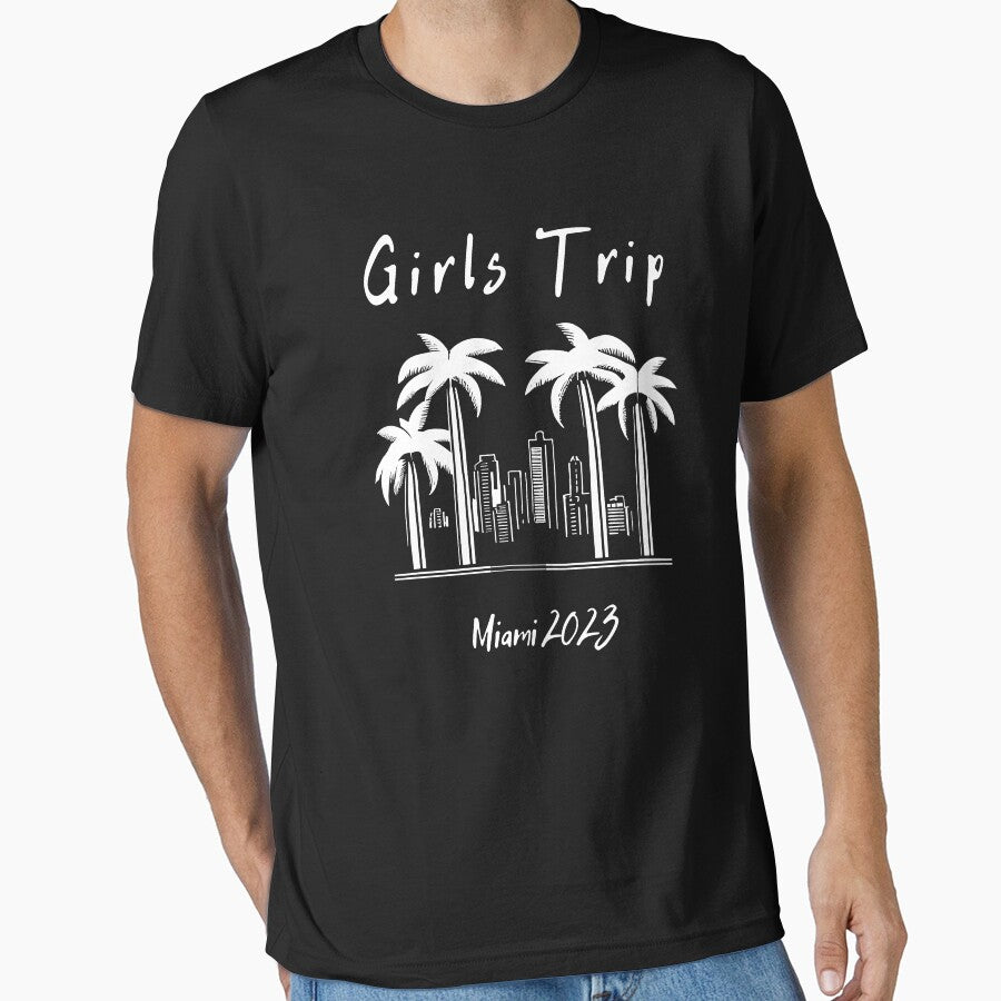 Girls Trip to Miami 2023: Glamorous Miami, Palm Trees, simple design, minimalist shapes with clean lines, modern and elegant look, stylish and classic appeal (15) by TourDePassion
