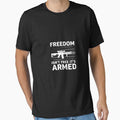 Armed Freedom Flag: Patriotic 2A Rifle Design by Merchifyme2000