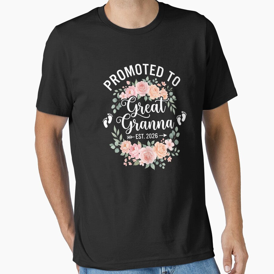 Promoted+To+Great+Granna+Est. 2026+New+Baby+Announcement+Future+Great+Grandma+Gift by SofenArt