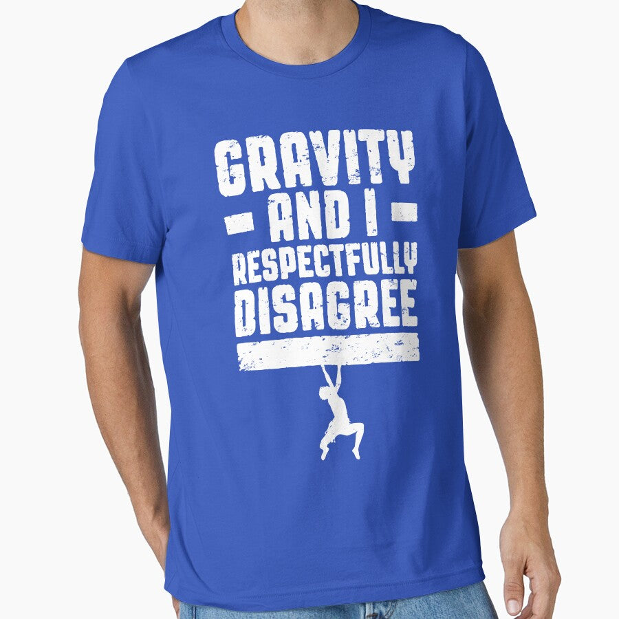 Gravity And I Respectfully Disagree Bouldering Climber Boy by GrandeDuc