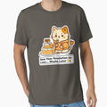 Funny Kawaii Cat New Year Resolution - Eat Less Maybe Later Sticker by MT-Hub | Art for Every Soul