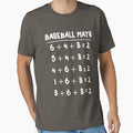 6 4 3 2 Baseball Math Art | Cute Softball Game Art Gift by melsens