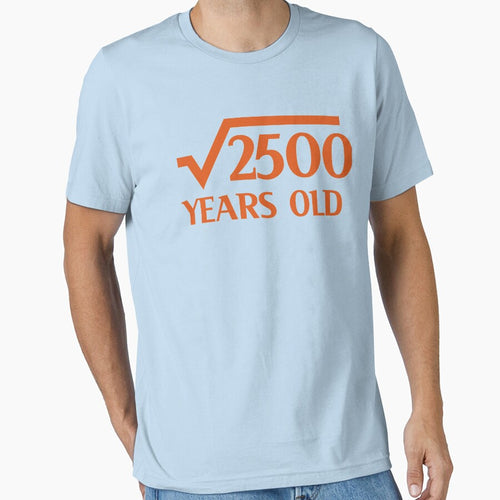 50th Happy Birthday Art 50 Years Old Square Root of 2500 by melsens