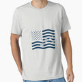 Fishing Fleet American Flag - Nautical Patriot Tee by Merchifyme2000