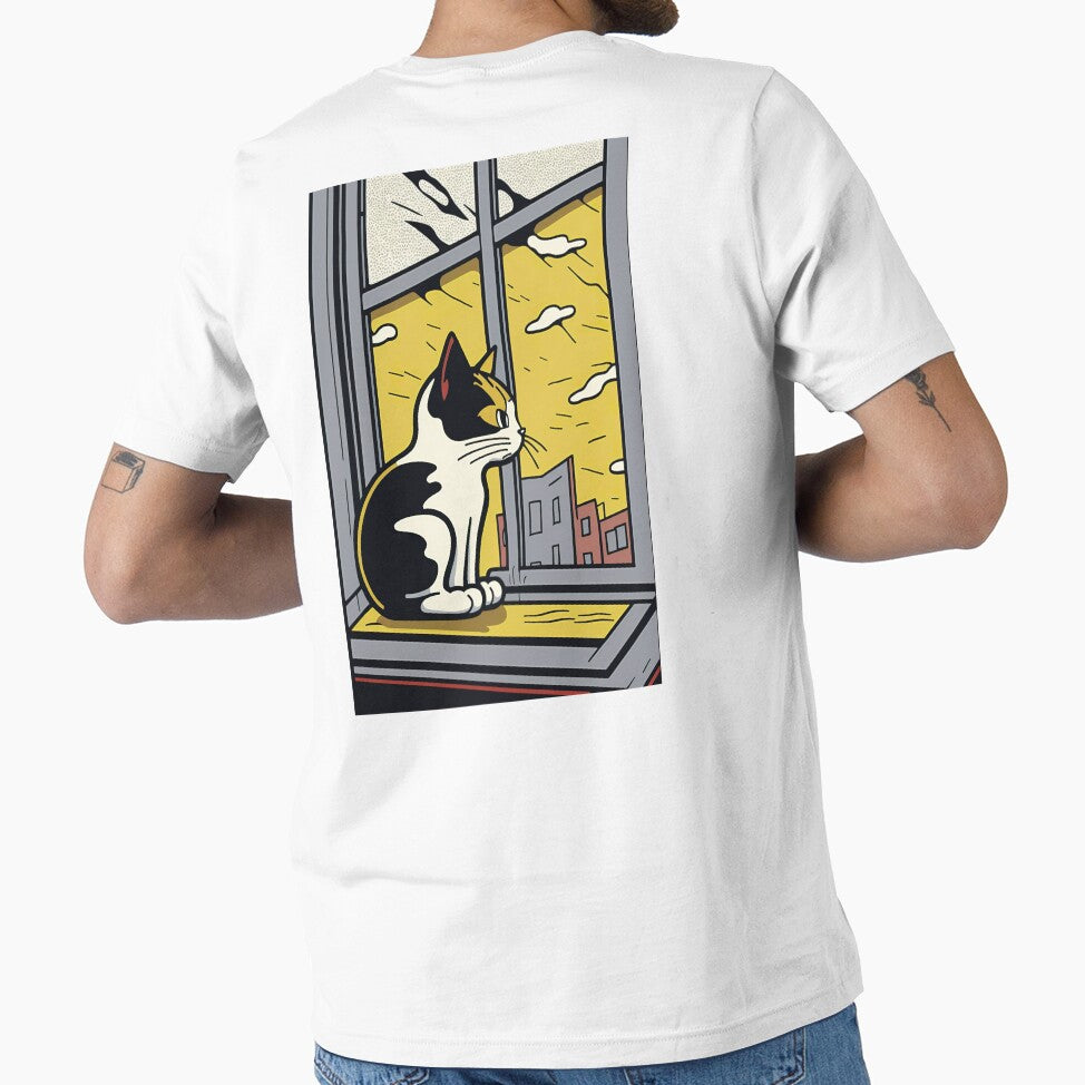 Cats on Windowsill No.3 - AI generated style transfer by Genina-design