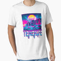 Tenerife Synthwave Retro 80s Sunset Palm Tree Vaporwave Art by MT-Hub | Art for Every Soul