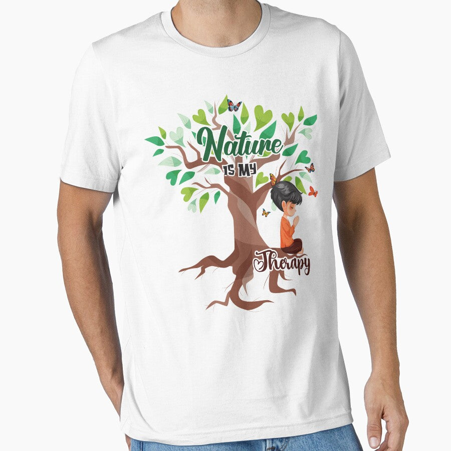 Nature is My Therapy – Peaceful Outdoor & Adventure Quote by Rebel-Z