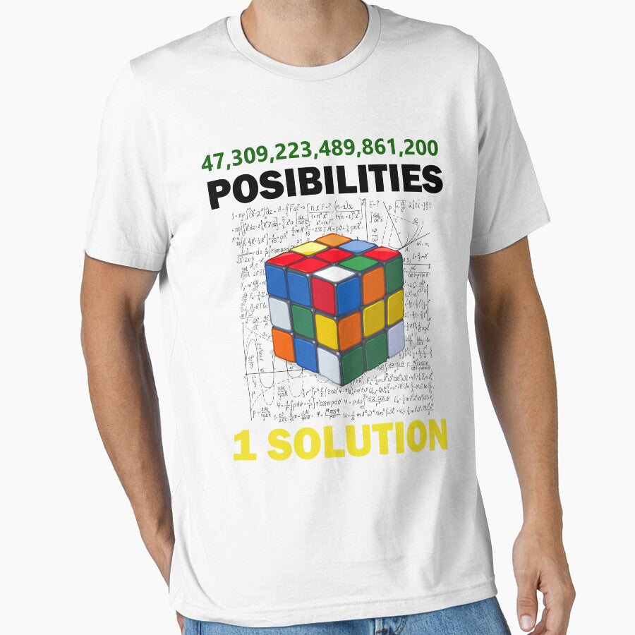 Funny Speed Cubing One Solution Math Lovers Boys Girls by Zikozaki