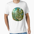 Sticker - Decal - T-shirt: Green Utopia — Solarpunk City of the Future in Full Bloom by ForeverPrintsOK