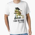I Am So Done Class of 2026 Senior 26 Funny Graduation Frog by will freed18