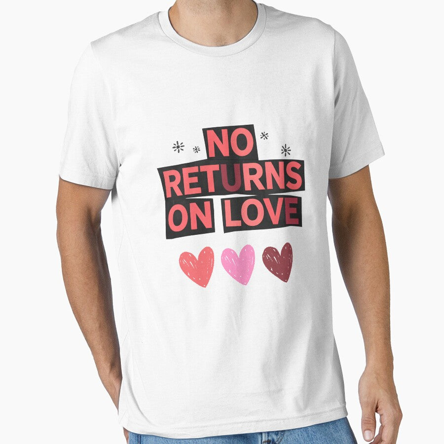 No Returns On Love - Funny Ransom Note Aesthetic Valentine's Day Collage by FestivityFinds