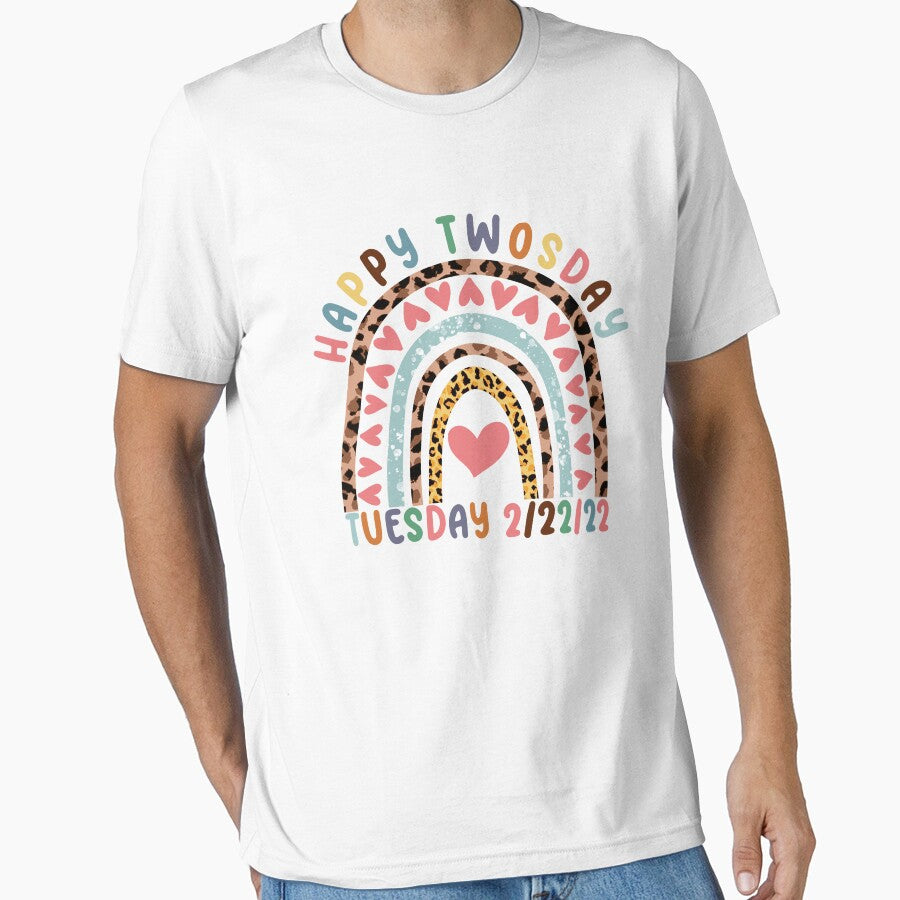 February 2nd 2022 2-22-22 - Funny School Rainbow Happy Twosday 2022 by OUSSAMAVIP