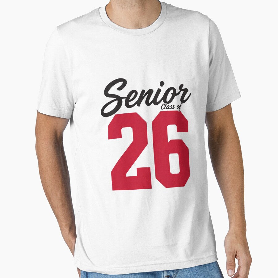 Senior Class of 2026 Bold Red Graduation Design by Zyynpixel