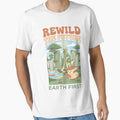Rewild the Future Earth First - Solarpunk Green City Sustainability Gift by Luminari Creations