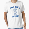 Top Tier Yapper - Retro Cartoon T Shirt, Weird T Shirt, Meme T Shirt, Silly by samidsou