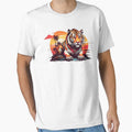 Sunset Tigers Design: Captivating Wildlife Art by AYACHI90